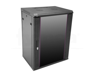 Armario rack GS a pared 15U 19" puerta de cristal
