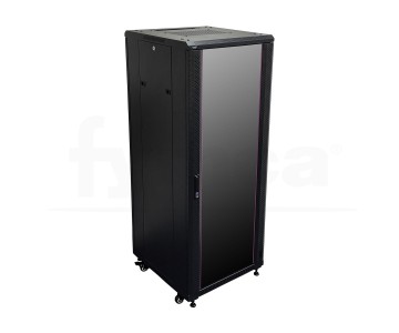 Armario rack 47U 800x800 a suelo 19" puerta de cristal...