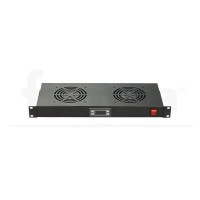 Conjunto 2 ventiladores 1U para armario rack 19"