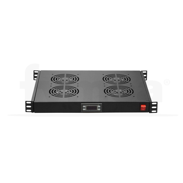 Conjunto 4 ventiladores 1U para armario rack 19"