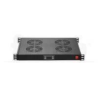 Conjunto 4 ventiladores 1U para armario rack 19"