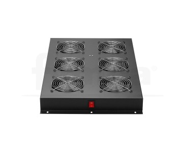Conjunto 6 ventiladores fijación techo para armario rack...