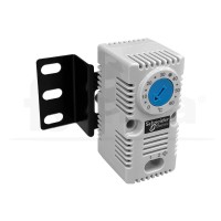 Kit termostato analógico 0-60ºC carril DIN con soporte para armario rack 19"
