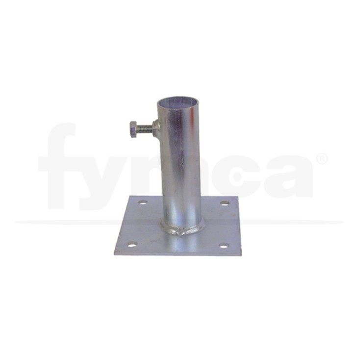 Base mástil max 40mm Sujección 4 agujeros en placa