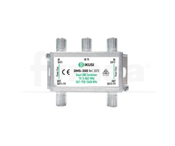 Combinador de 3 entradas y 2 salidas