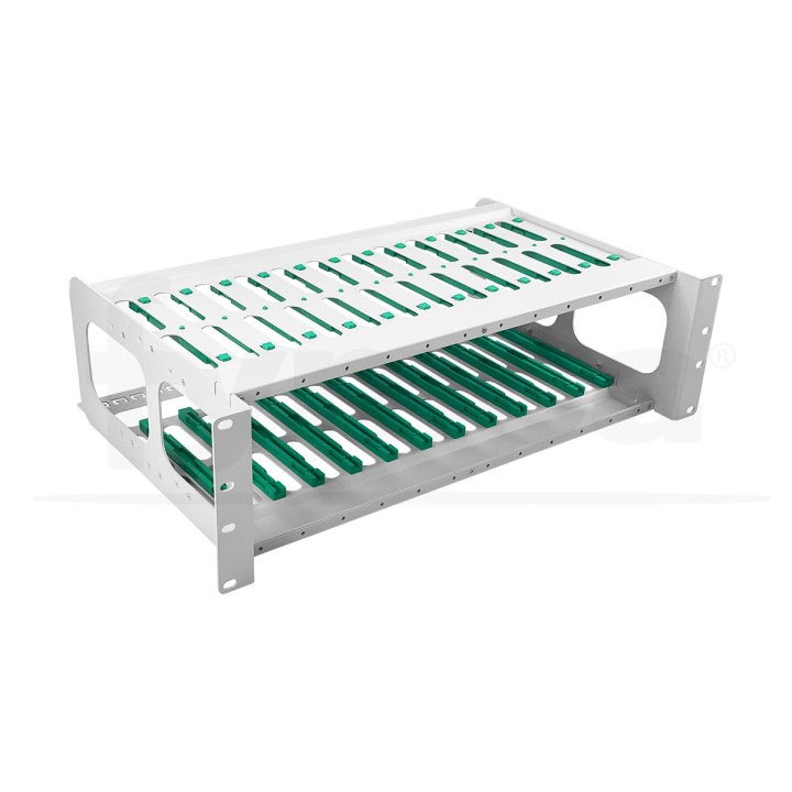 Bandeja fibra 3U ODF 12 slots cassettes...