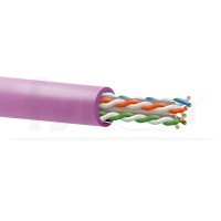 Cable datos Categoria 6 U/UTP 24AWG Violeta Caja carrete 305mt