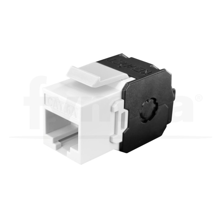 Keystone Cat6A UTP 180º + laterales 50µ" AXT...