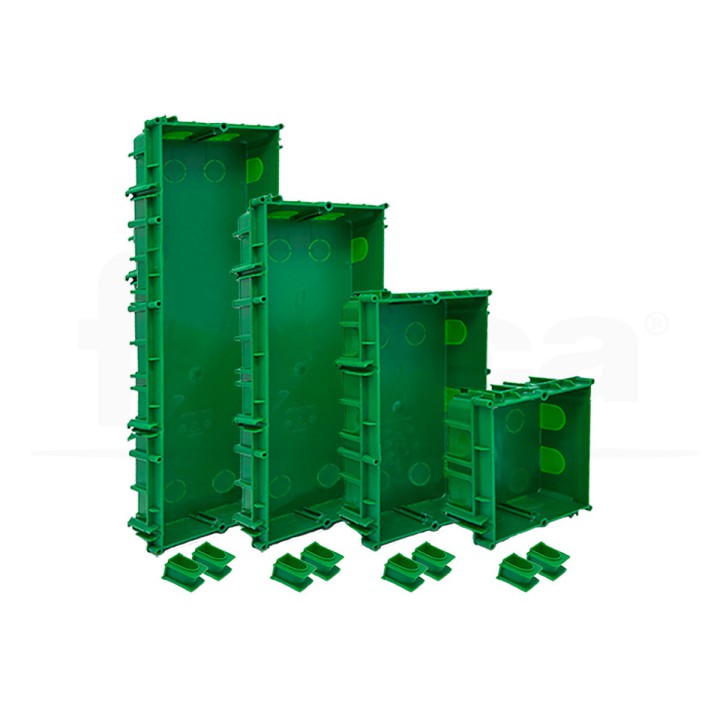 Caja de empotrar para placa de 2 modulos