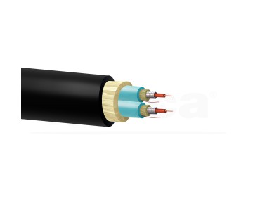 Cable 2 fibras ZIP ajustada armada Multimodo MM OM3-300 900µ