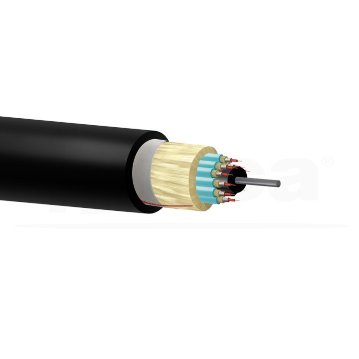 Cable 16 fibras ajustada armada Multimodo MM...