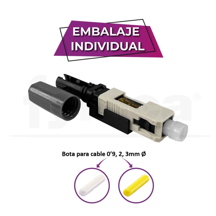 Conector mecánico fibra óptica SC/PC MM OM1...