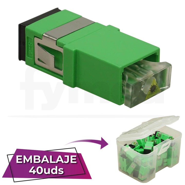 Adaptador fibra SC-SC APC SM Monomodo Sx...