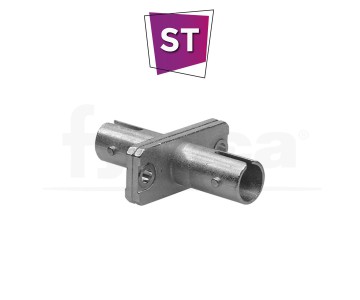 Adaptador fibra ST-ST Sx Simplex universal metálico