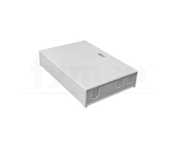 Caja fusion y derivación fibra óptica interior