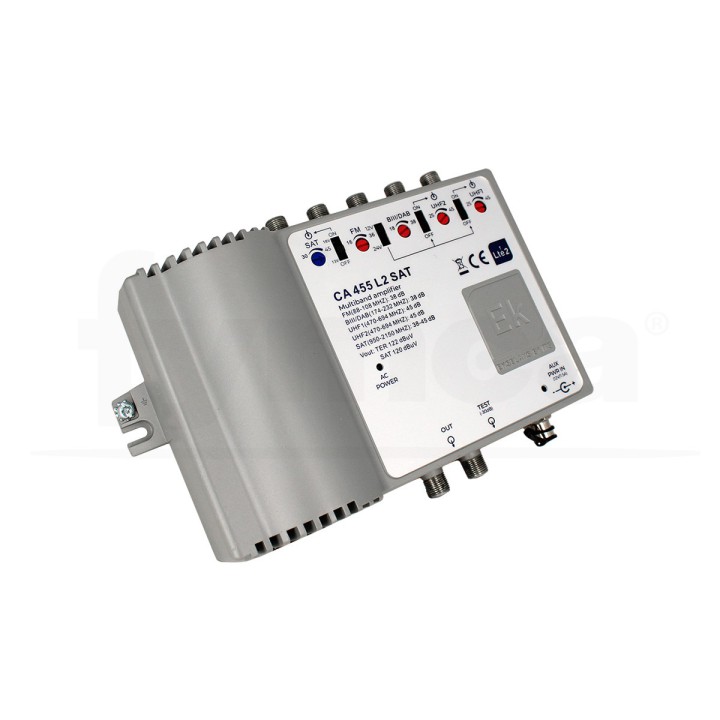 Central amplificadora 5 entradas, CA 455 L2 SAT