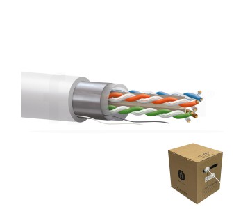 Cable datos Categoria 6 F/UTP 23AWG Bobina 500mt