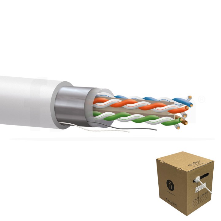 Cable datos Categoria 6 F/UTP 23AWG Bobina 500mt