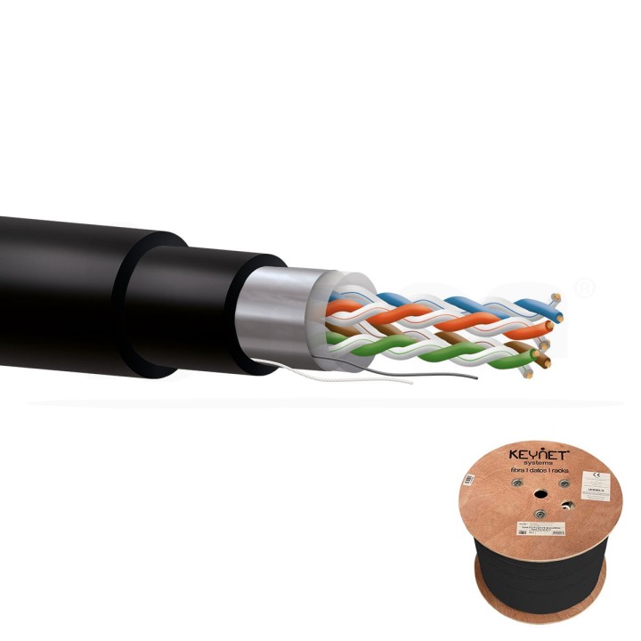 Cable datos Categoria 6 F/UTP 23AWG Bobina 500mt
