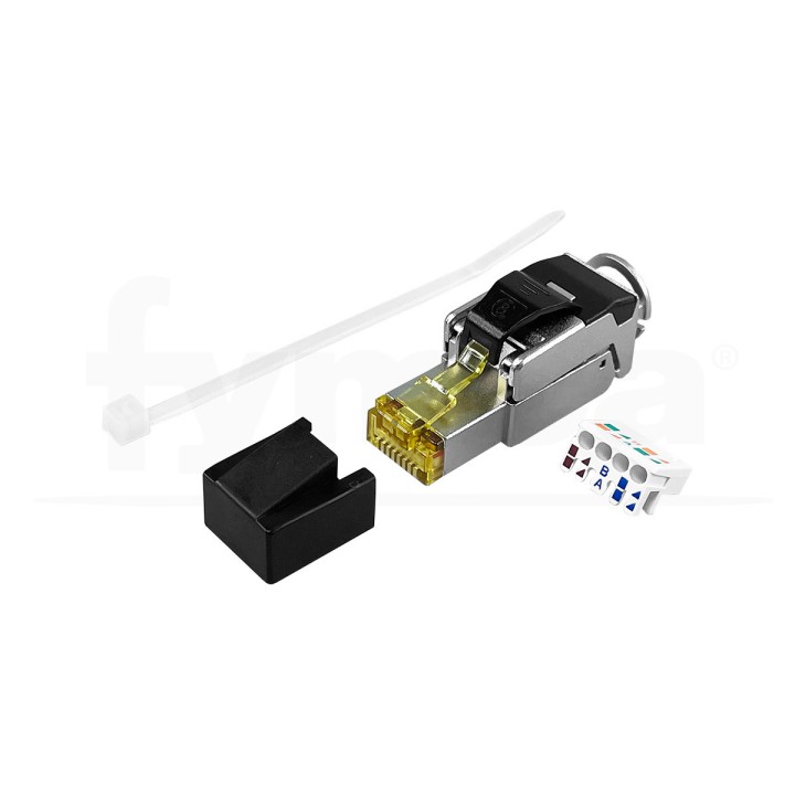 Conector datos RJ45 Cat8 FTP montaje campo...