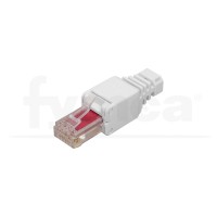 Conector datos RJ45 Cat6 UTP montaje sin herramienta 23AWG 30µ"