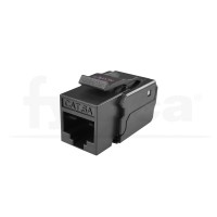 Keystone datos Cat6A UTP 90º 50µ" HQ negro 110, TK-5LM, sin herramienta