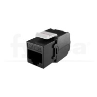 Keystone datos Cat6A UTP 180º 50µ" HQ negro 110, TK-5LM, sin herramienta