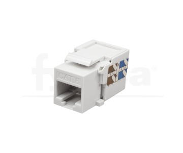 Keystone datos Cat6 UTP 90º 6µ" blanco, LSA