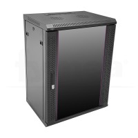 Armario rack GS a pared 15U 19" puerta de cristal