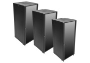 FR4-C Racks a 19" puerta frontal cristal  -  posterior sólida -uso general-